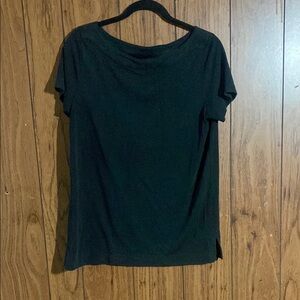 LOFT Black Fitted Short Sleeve T-Shirt